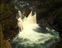 Swirling vortex at the base of lower Helmcken Falls, Wells Gray Provincial Park